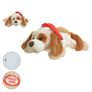 Cachorro com movimento e som 20cm