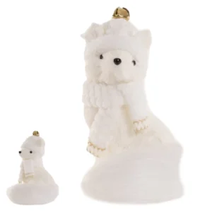 Raposa sisal branca sentada 22x25cm