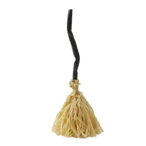 Vassoura de bruxa com movimento 70x20x20cm