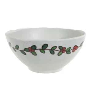 Bowl melamina berry verde e vermelho 7x15cm