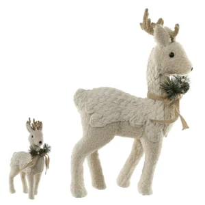 Rena em pé bege decorativa 50x30cm