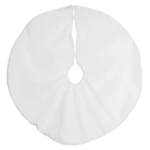 Saia para árvore veludo branco 80cm