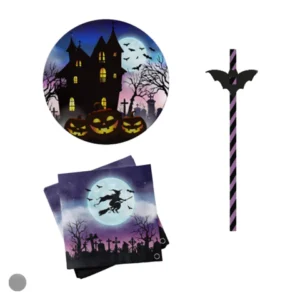 Kit festa Halloween Mansão 30 pçs