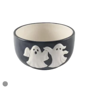Bowl de louça preto fantasminha 7,8cm