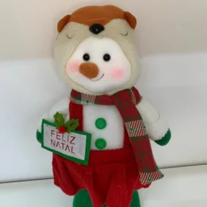 Boneco de neve gorro raposa 33cm