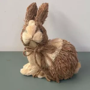 Coelho rústico marrom 17x9cm