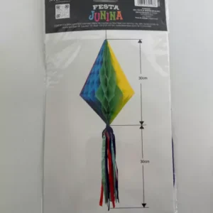 Balão de crepom colorido com 1pç 60cm