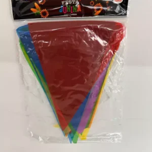 Bandeirinha de plástico colorida 10m