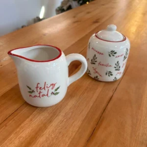 Leiteira e açucareiro 10 e 12cm 2pçs