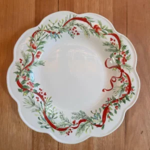 Kit pratos rasos guirlanda 27cm 6 pçs