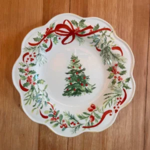 Kit prato sobremesa árvore 21cm 6pçs