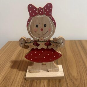 Ginger decorativo madeira 16,5cm