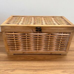 Baú decorativo de madeira 38x20x29cm