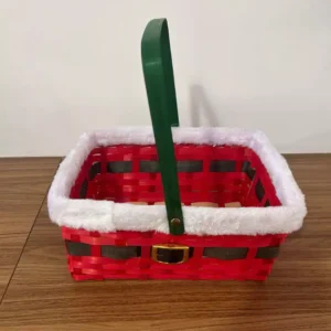 Cesta com alça cinto Noel 27cm