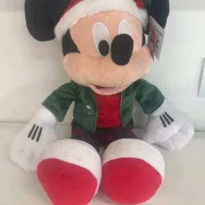Mickey pelúcia com roupa xadrez 20cm