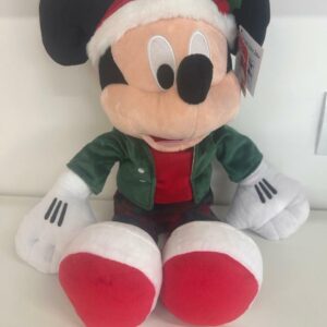 Mickey pelúcia com roupa xadrez 32cm