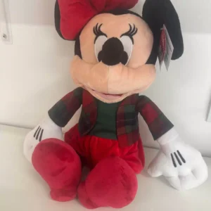 Minnie pelúcia com roupa xadrez 51cm