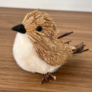 Pássaro natural pendente 12cm