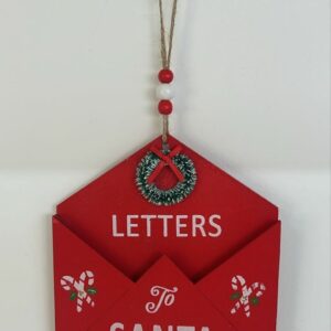 Pendente envelope vermelho 15cm