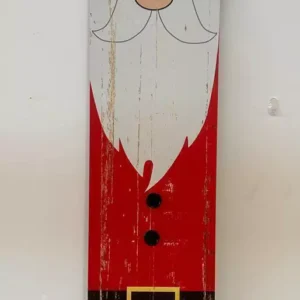 Placa decorativa Noel de madeira