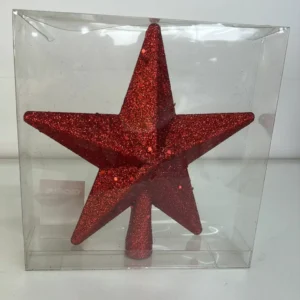 Ponteira árvore estrela vermelha 15cm