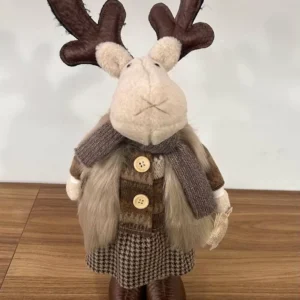 Rena em pé saia xadrez 52cm