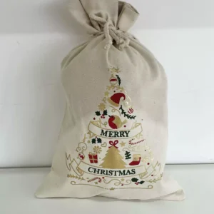 Saco para presente Merry Christmas 40x25cm