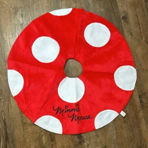 Saia para árvore Minnie vermelha bolas 75cm