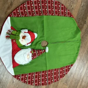 Saia para árvore verde Noel Boneco Neve 115cm