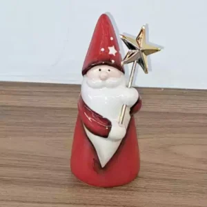 Noel porcelana com estrela 12cm