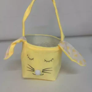 Bolsinha com alça coelho amarelo 23x11x15cm