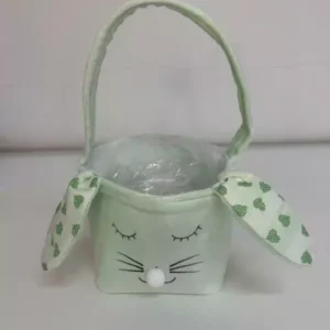 Bolsinha com alça coelho verde 23x11x15cm