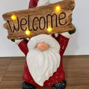 Noel decorativo Welcome 37cm com led