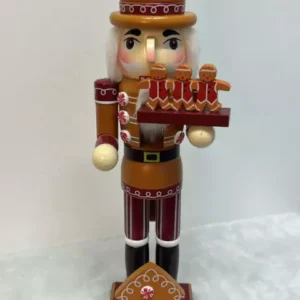 Quebra nozes marrom com boneco ginger 38cm