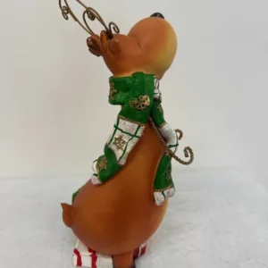 Rena resina cachecol verde/bco 30cm