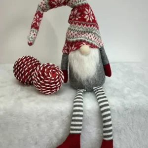 Papai Noel escandinavo sentado verm/bco