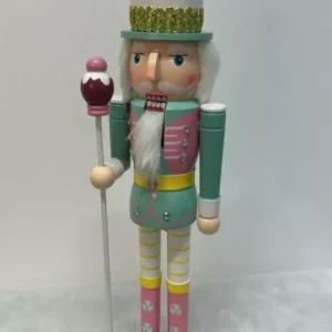 Quebra nozes candy color com cetro 38cm