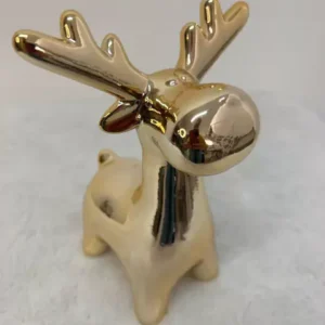 Rena dourada porcelana