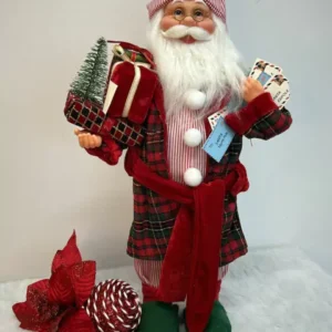 Papai Noel de pijama 45cm