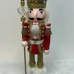 Quebra nozes vermelho cristal 38cm