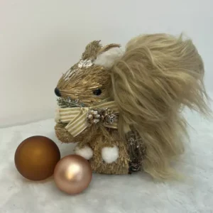 Esquilo em pé natural 19cm