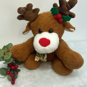 Rena pelúcia marrom 30cm