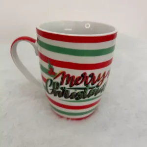 Caneca listrada Merry Christmas