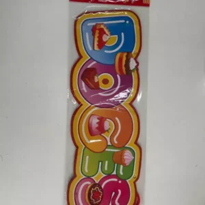 Placa de papelão Barraca de Doces 38x19cm