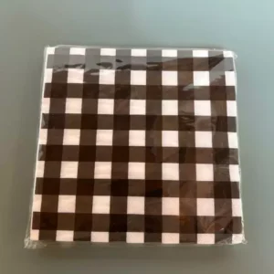 Guardanapo de papel xadrez 33x33cm