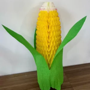 Espiga de milho de papel crepom 48cm