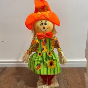 Espantalho decorativo menina 60cm