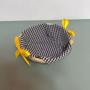 Cesto de sisal decorado 17x5cm