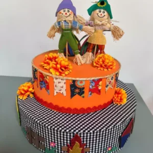 Bolo fake junino pequeno