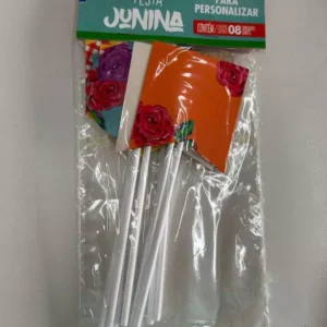 Plaquinhas para personalizar comidas juninas